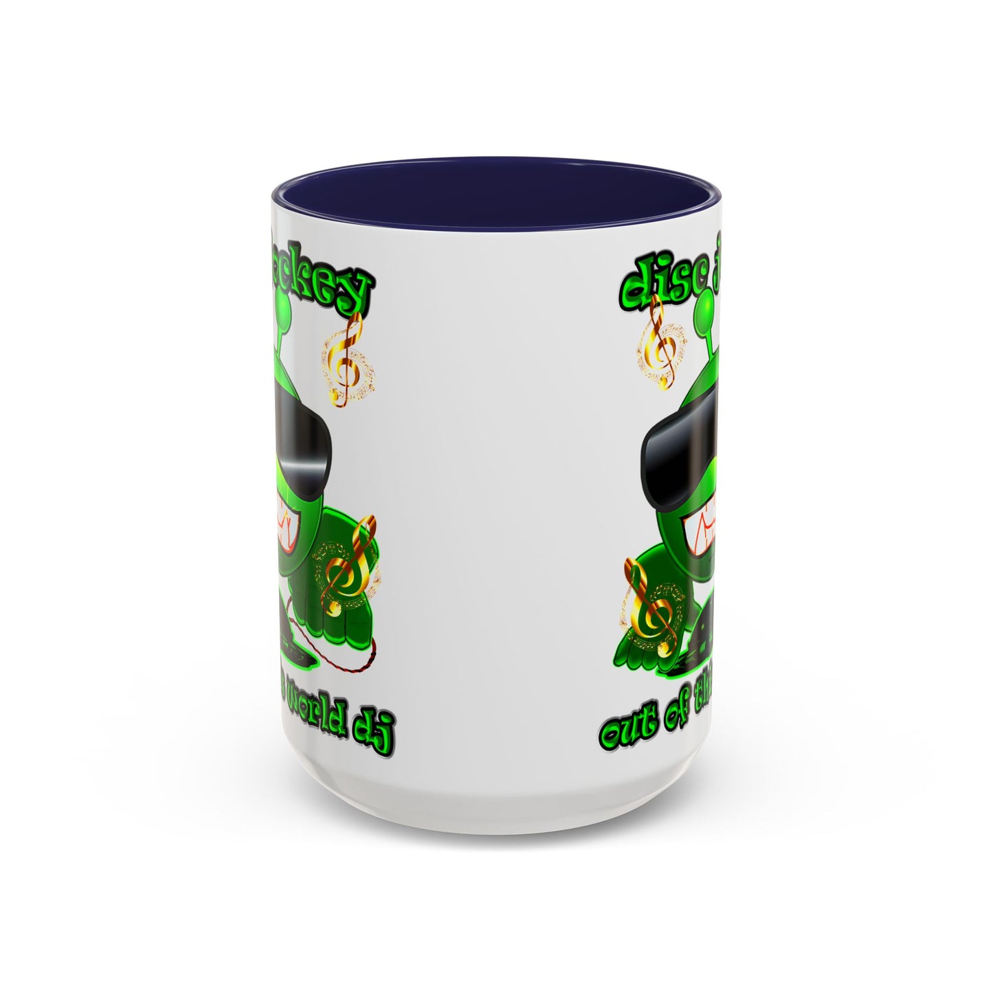 disc jockey - Accent Mug (white)