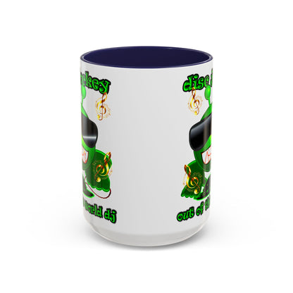 disc jockey - Accent Mug (white)