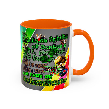 christmas spirits of boston - Accent Mug (rainbow split)