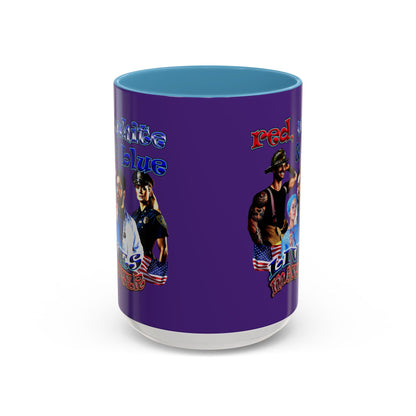 rw&b lives matter - Accent Mug (purple)