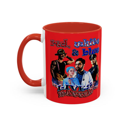 rw&b lives matter - Accent Mug (red)
