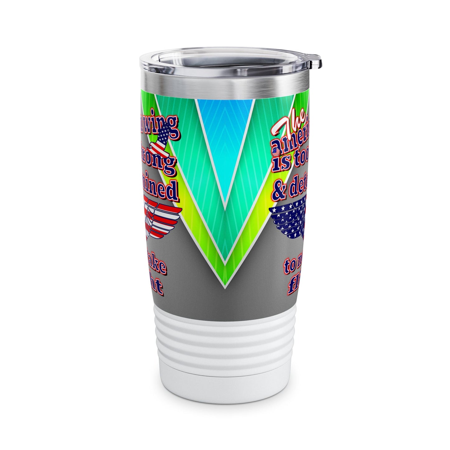 american wing - Ringneck Tumbler, 20oz (rainbow split)
