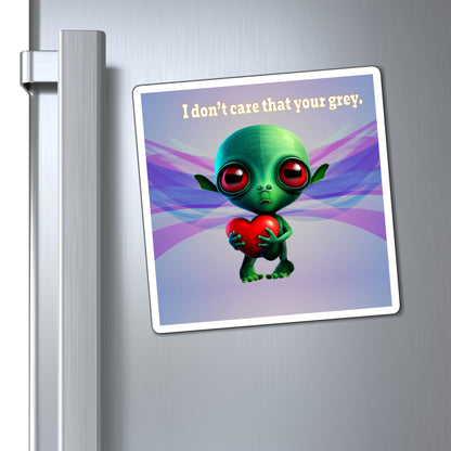 I don't care that your grey - Magnets - (light blue-pink wave)