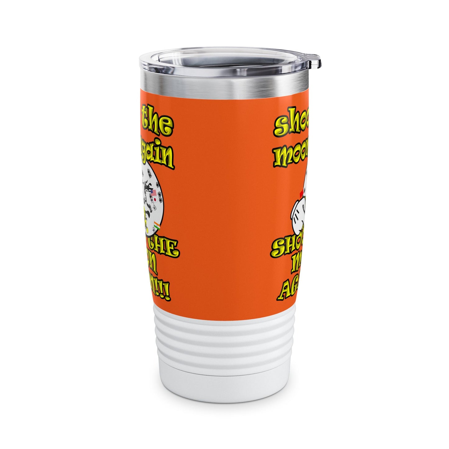 shoot the moon again - Ringneck Tumbler, 20oz (orange)