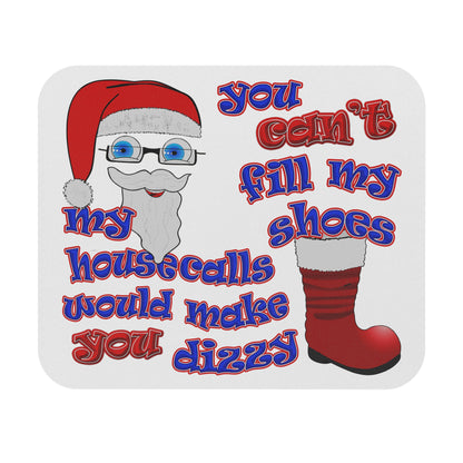 santa's shoes - Mouse Pad (Rectangle) (white)