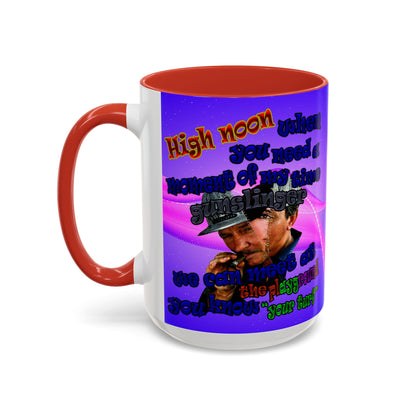 high noon - Accent Mug (purple-pink wave)