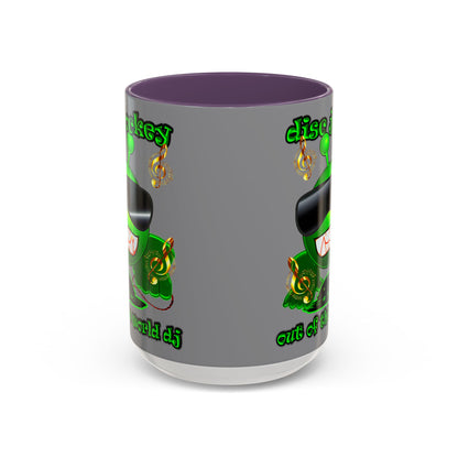 disc jockey - Accent Mug (grey)