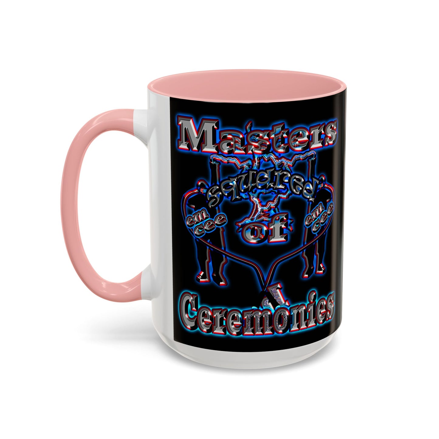 em cee squared - Accent Mug (black)