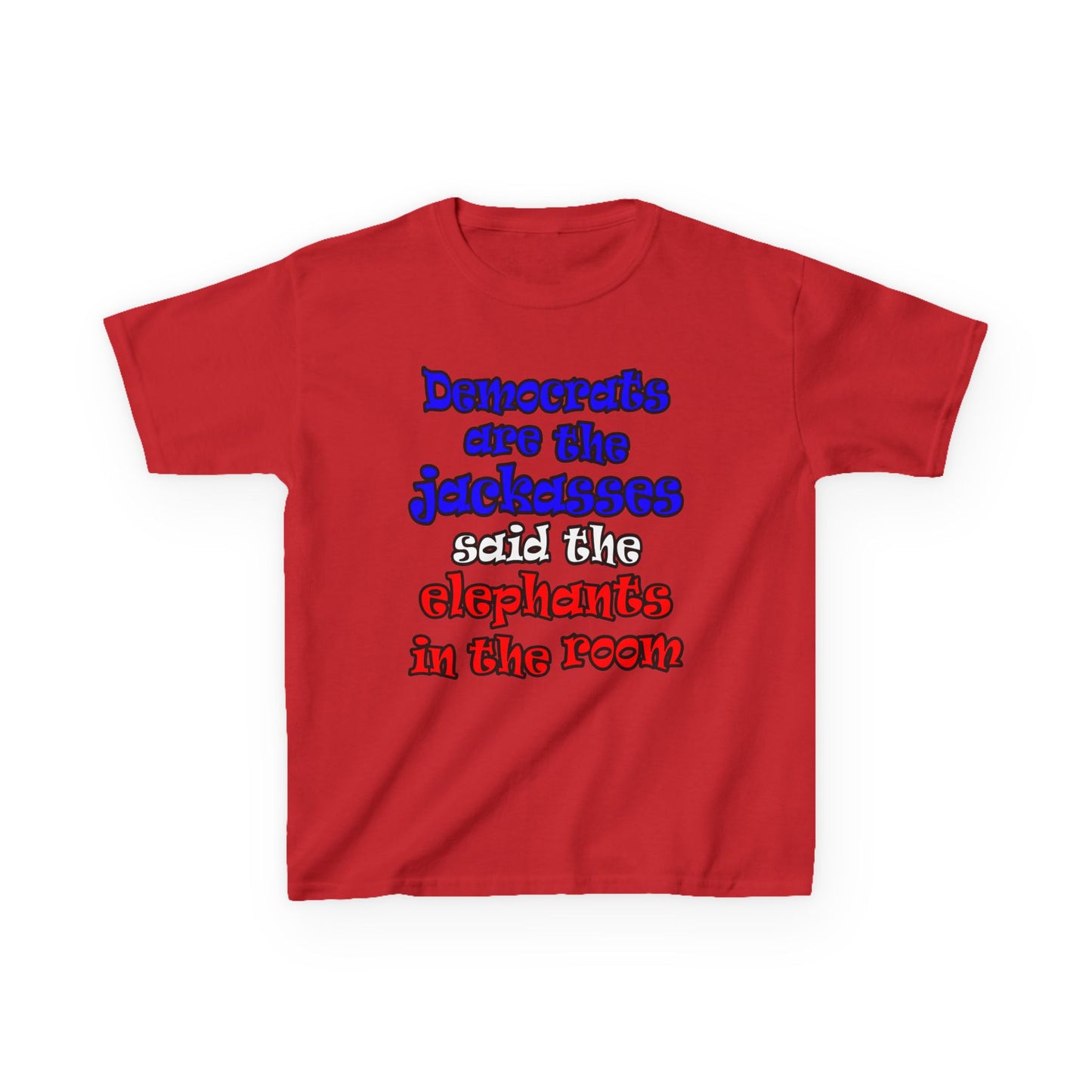 donkeys and elephants - Kids Heavy Cotton™ Tee