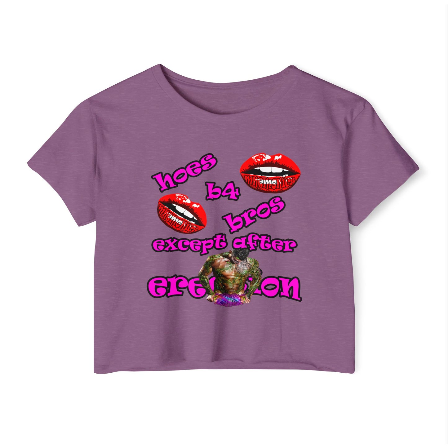 hoes b4 bros - Women's Festival Crop Top