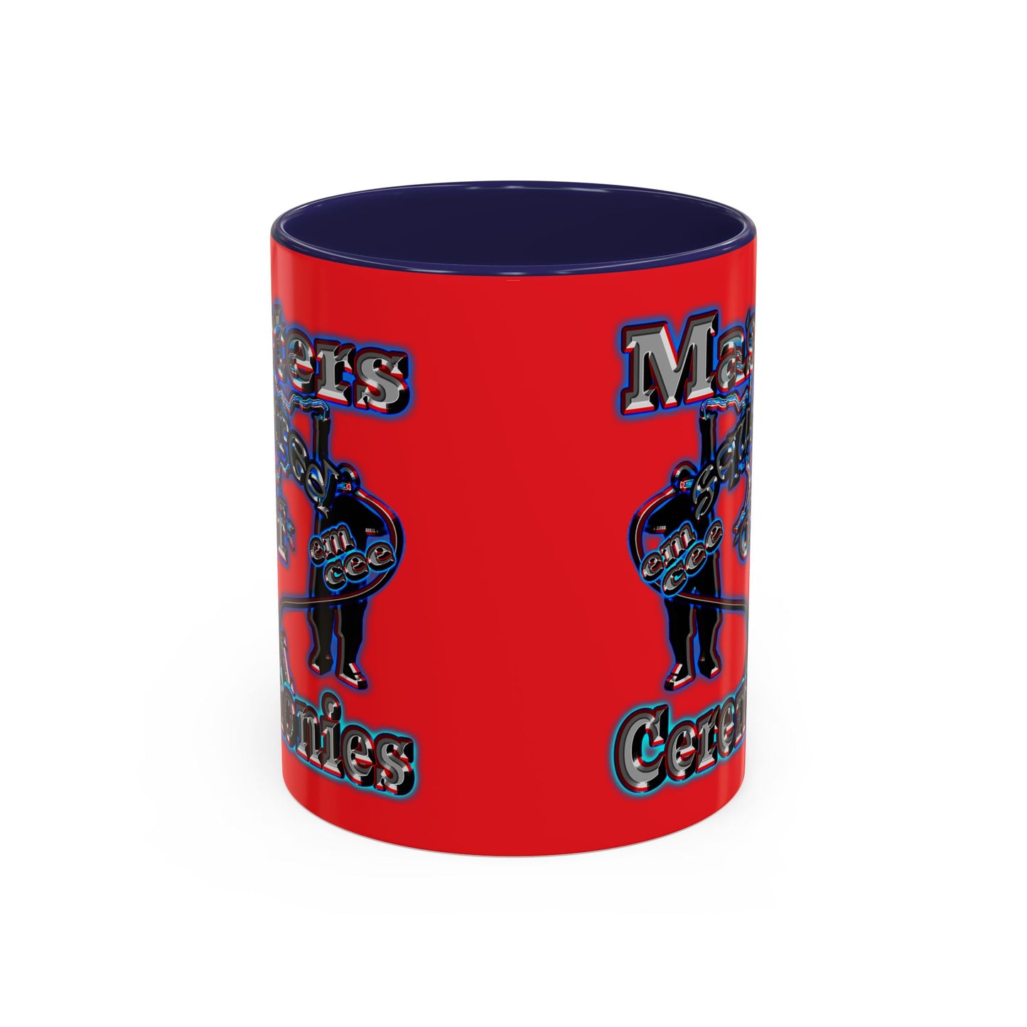 em cee squared - Accent Mug (red)