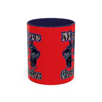 em cee squared - Accent Mug (red)