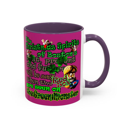 christmas spirits of boston - Accent Mug (pink)
