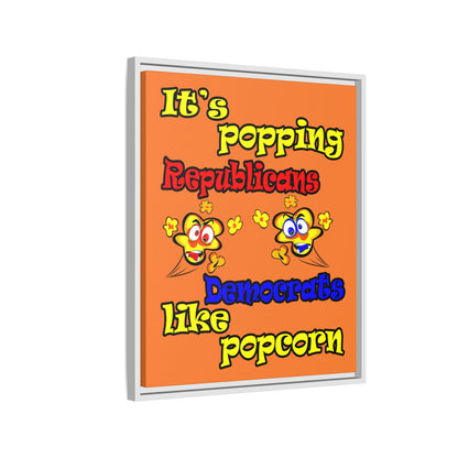 popping like popcorn - framed canvas art (crusta)