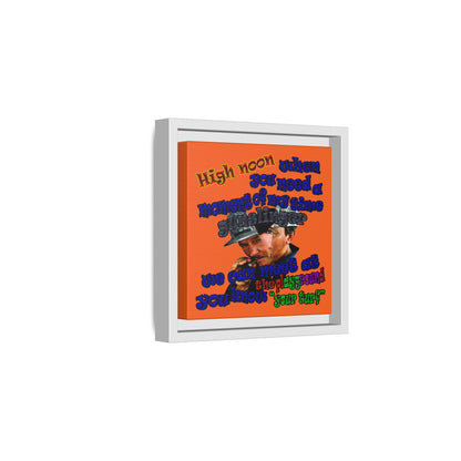 high noon - framed canvas art (orange)
