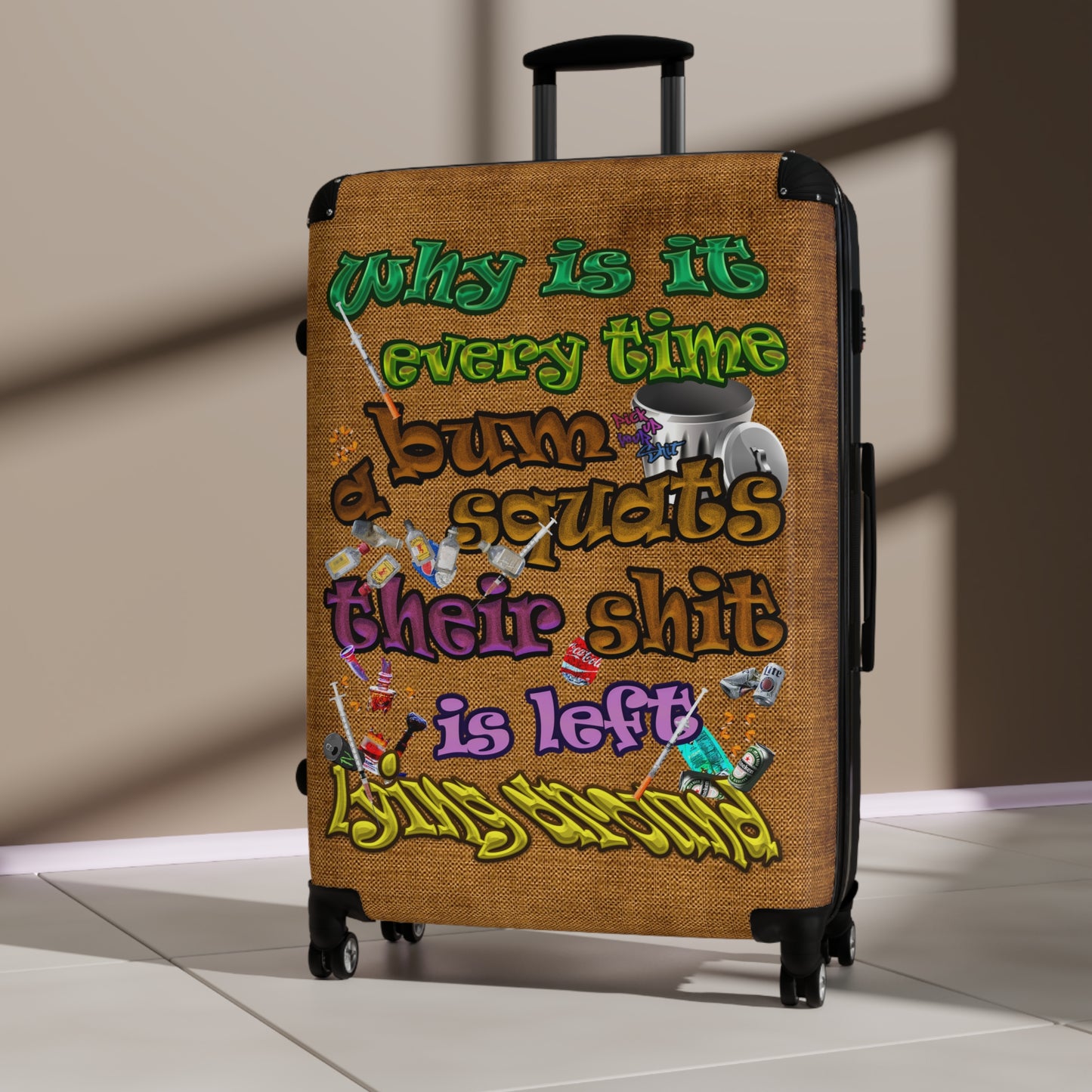 the bum's shit - Suitcase (brown papyrus)