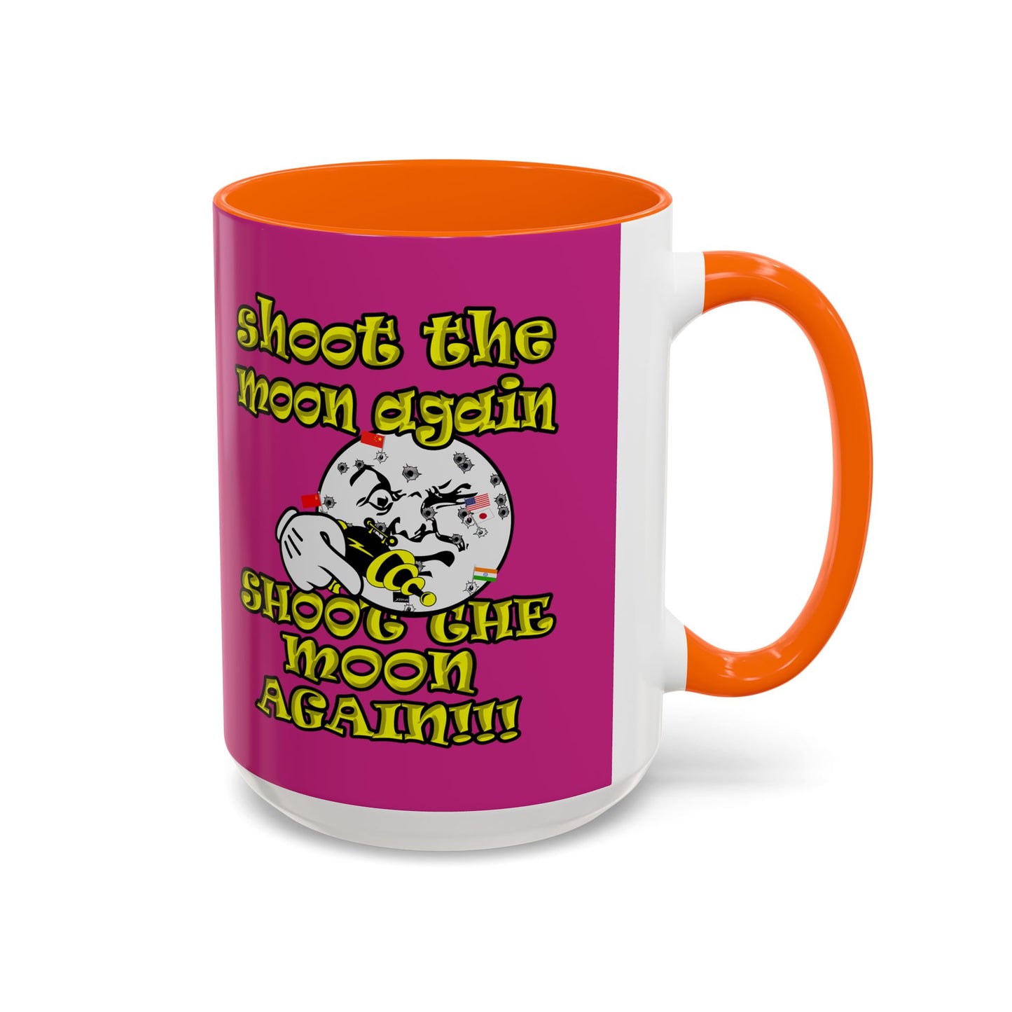 shoot the moon again - Accent Mug (pink)