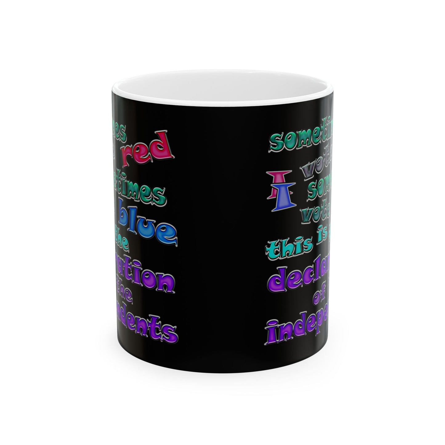 declaration of the independents - White Mug (black)