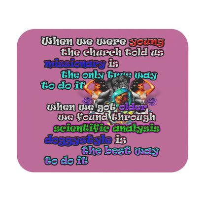 doggystyle - Mouse Pad (Rectangle) (light pink)