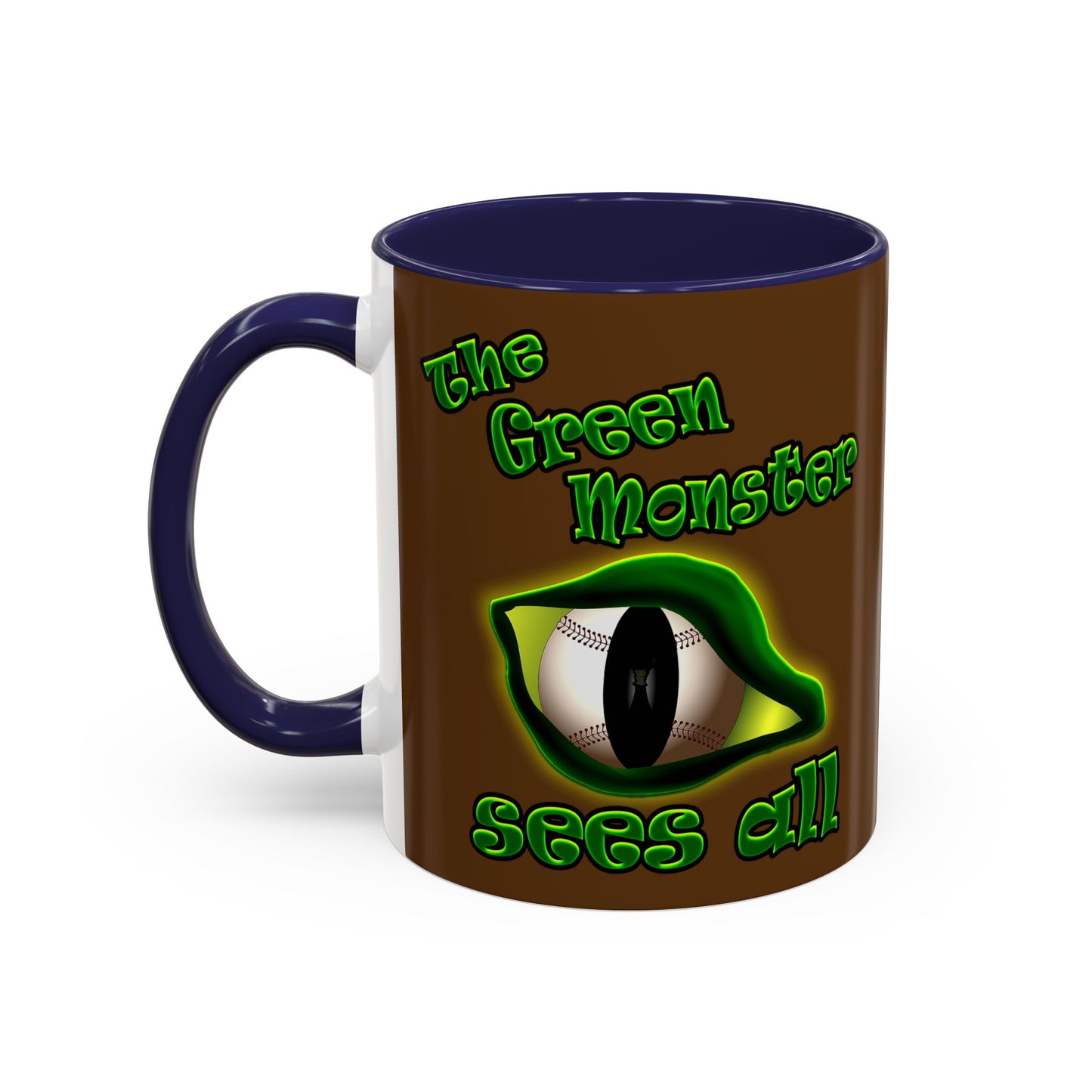 green monster - Accent Mug (brown)