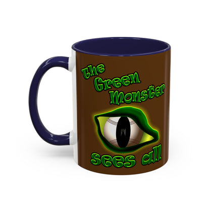 green monster - Accent Mug (brown)