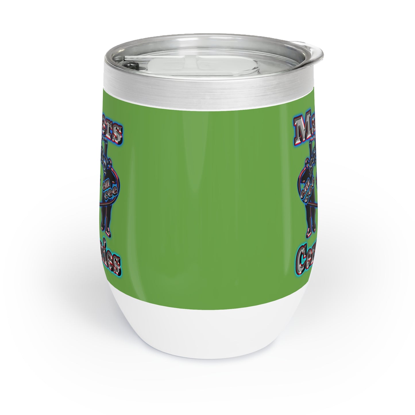 em cee squared - Chill Wine Tumbler (green)