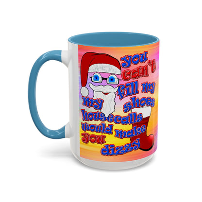 santa's shoes - Accent Mug (color blur)
