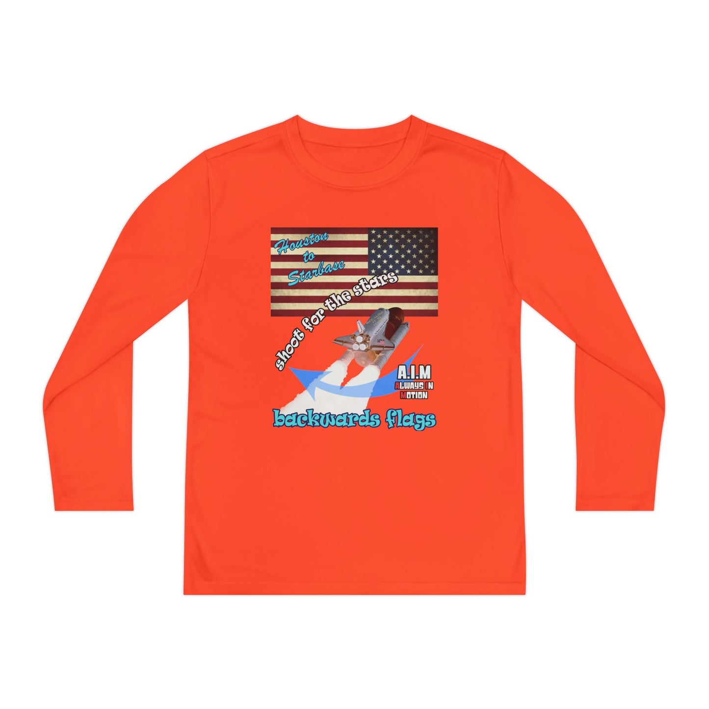shoot for the stars - Youth Long Sleeve Competitor Tee