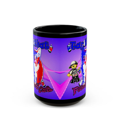 tag that - Black Mug (purple-pink wave)