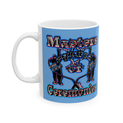 em cee squared - White Mug (light blue)