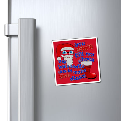 santa's shoes - Magnets - (dark red)