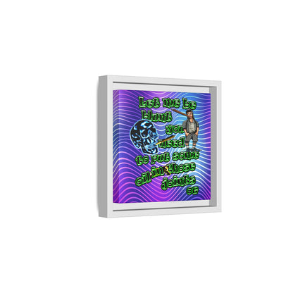 og - framed canvas art (purple wave)