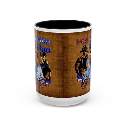 rw&b lives matter - Accent Mug (brown papyrus)