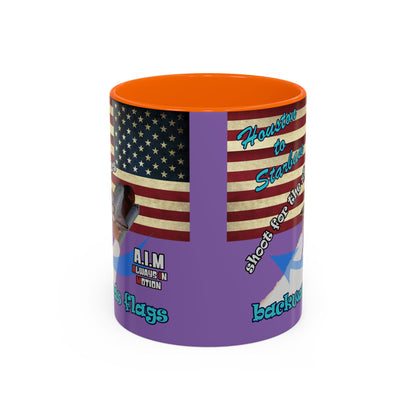 shoot for the stars - Accent Mug (light purple)
