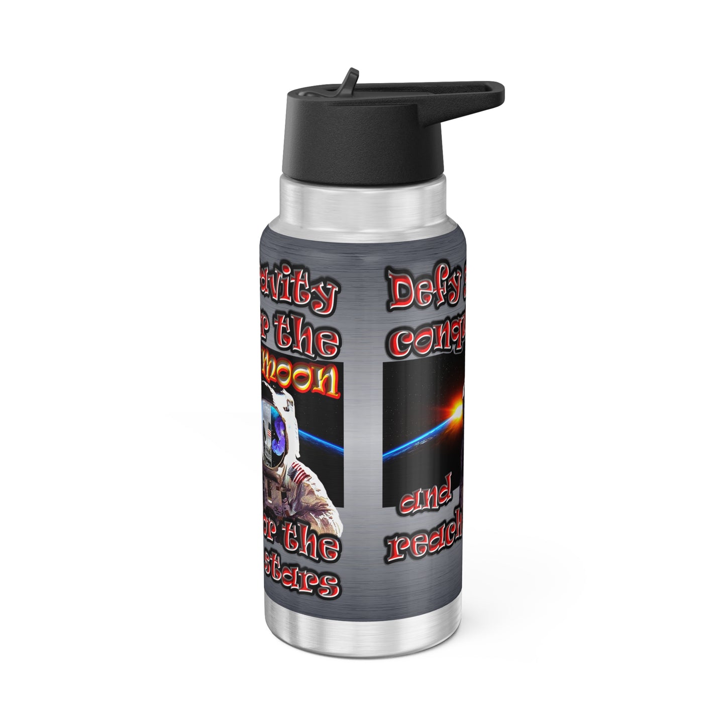 defy conquer reach - Gator Tumbler, 32oz  (brushed nickel)