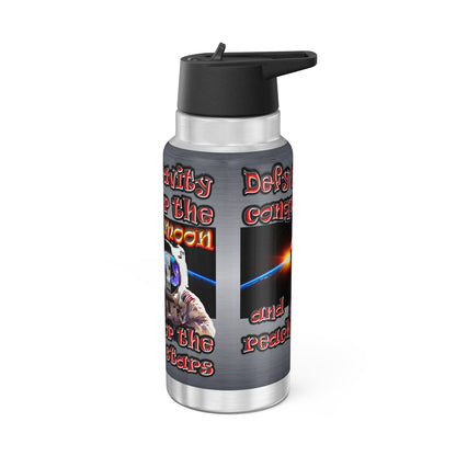 defy conquer reach - Gator Tumbler, 32oz  (brushed nickel)