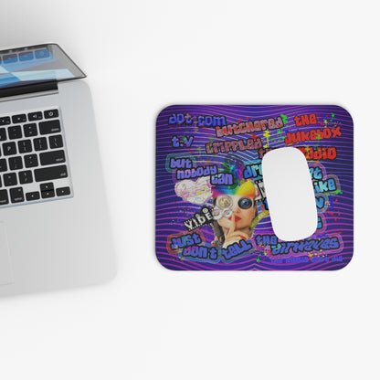 drop the beat - Mouse Pad (Rectangle) (purple wave)