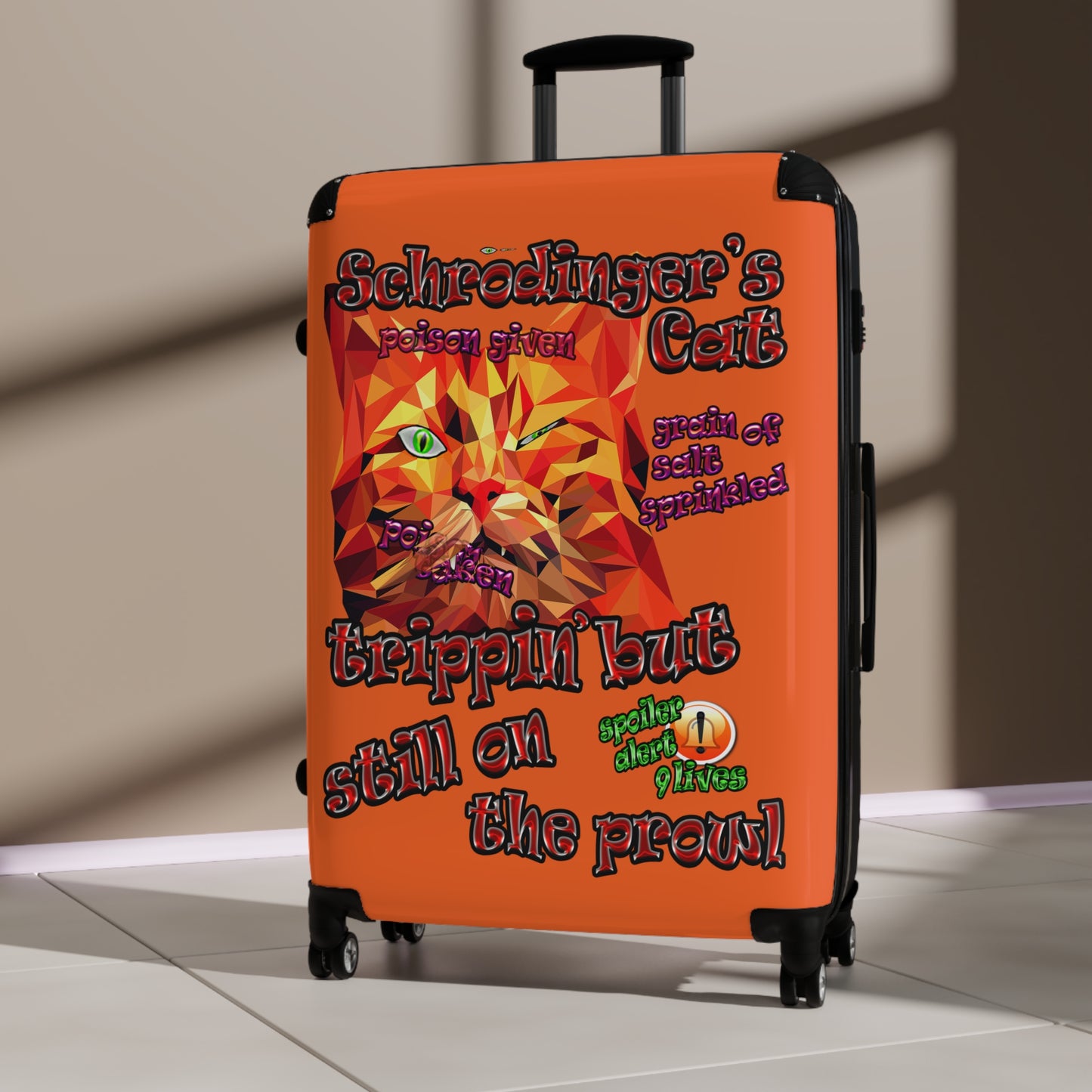 schrodinger's cat - Suitcase (orange)