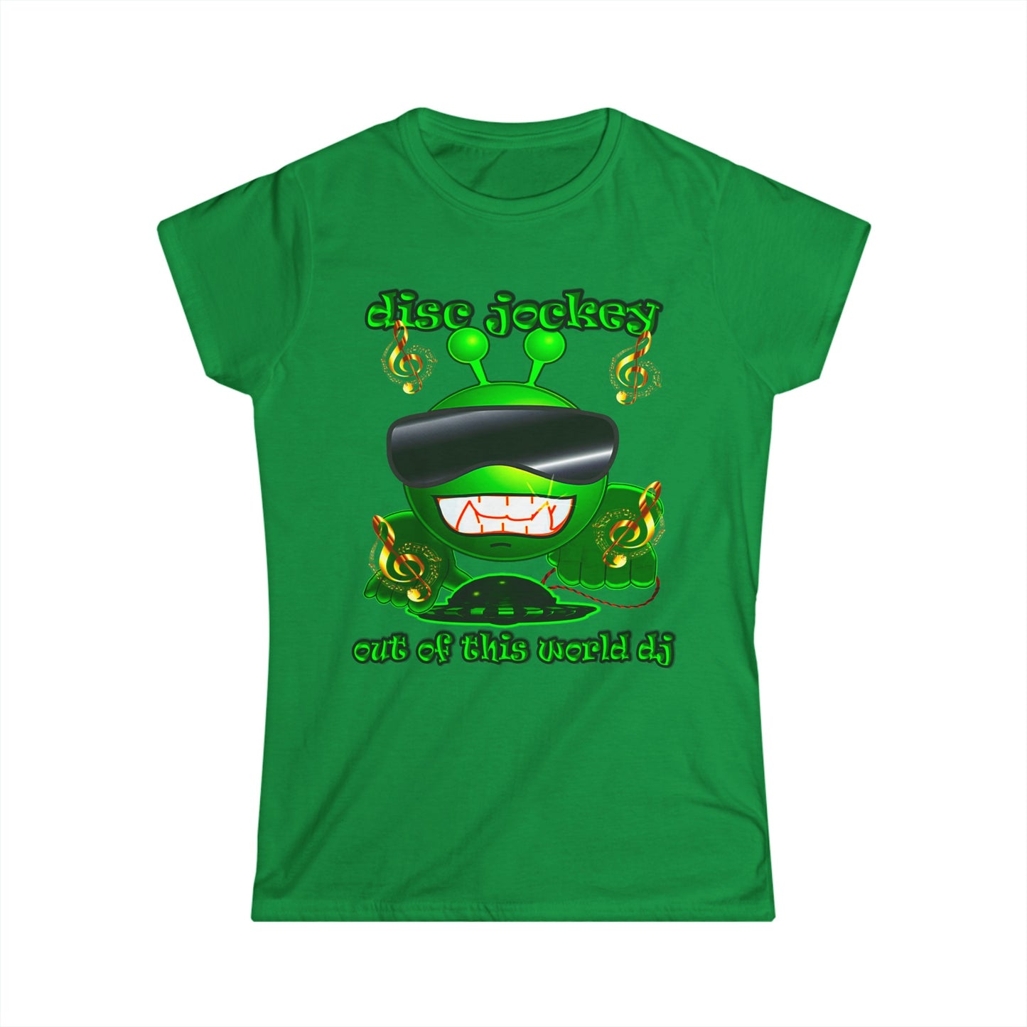 disc jockey - Women's Softstyle Tee