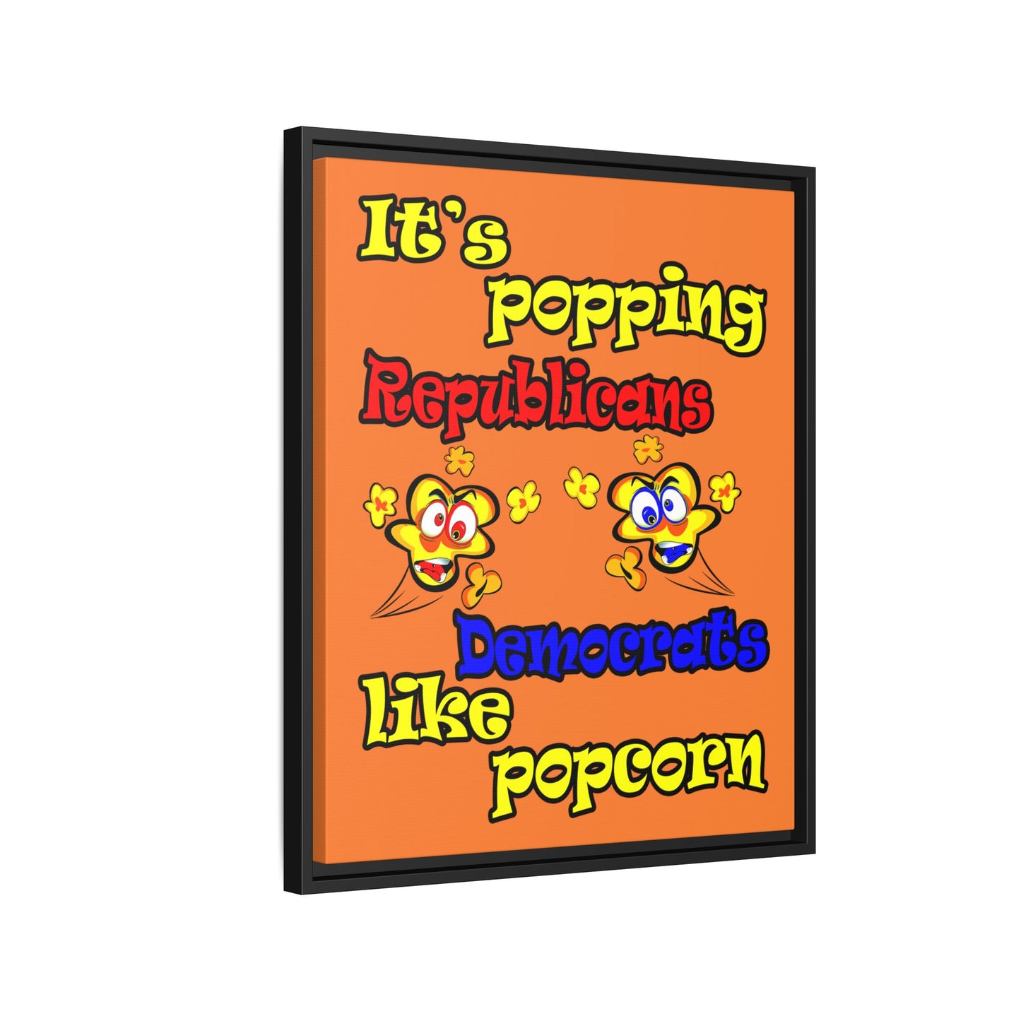 popping like popcorn - framed canvas art (crusta)