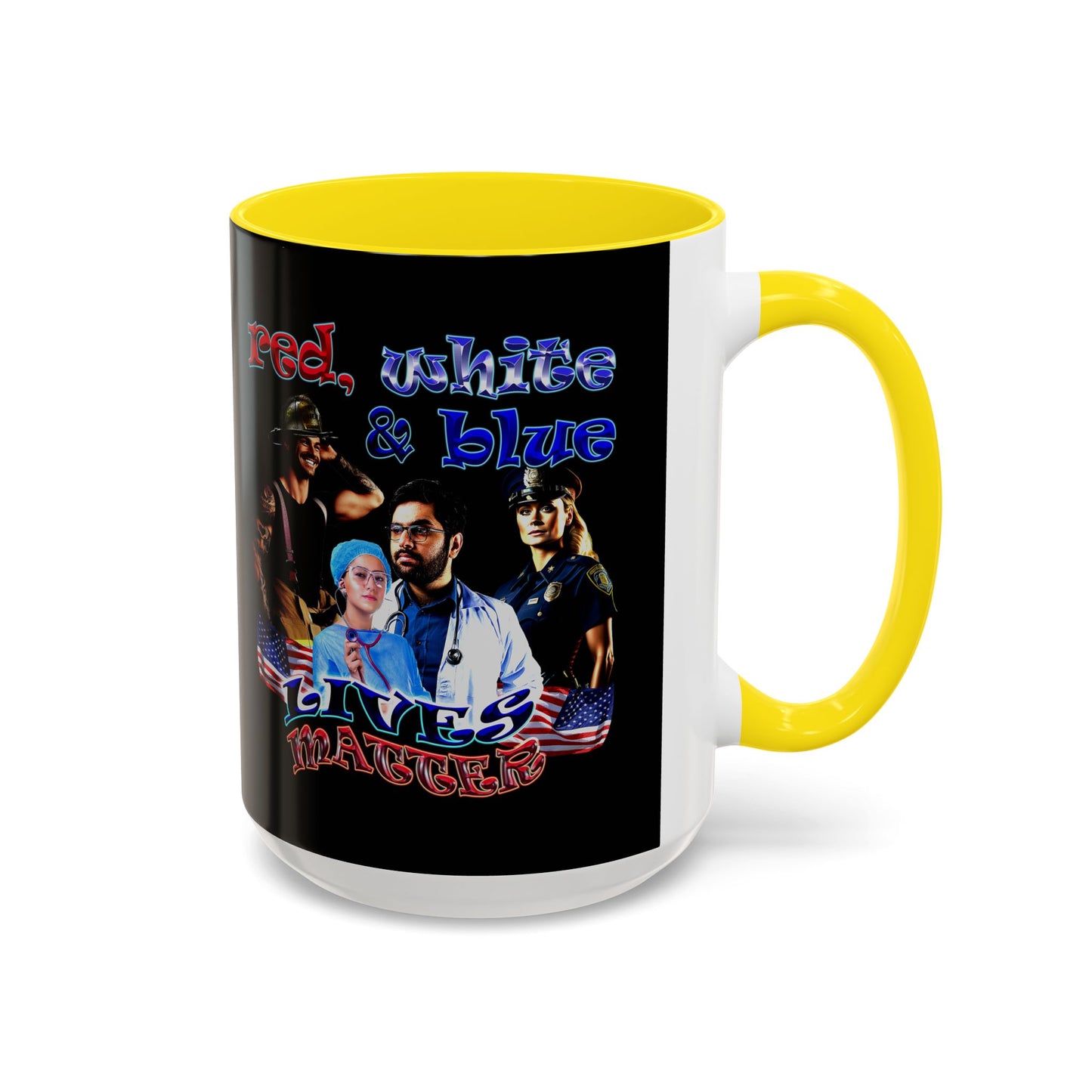 rw&b lives matter - Accent Mug (black)