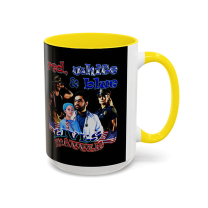 rw&b lives matter - Accent Mug (black)