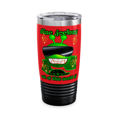 disc jockey - Ringneck Tumbler, 20oz (red)