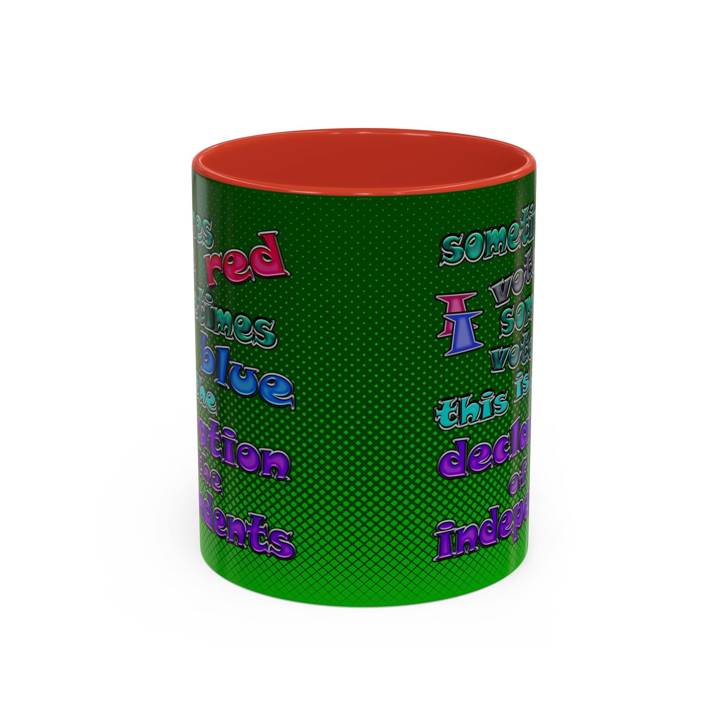 declaration of the independents - Accent Mug (logo green)