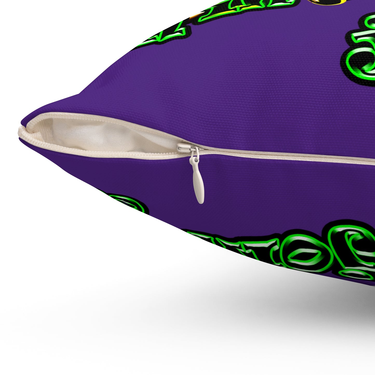 og - Spun Polyester Square Pillow - (purple)