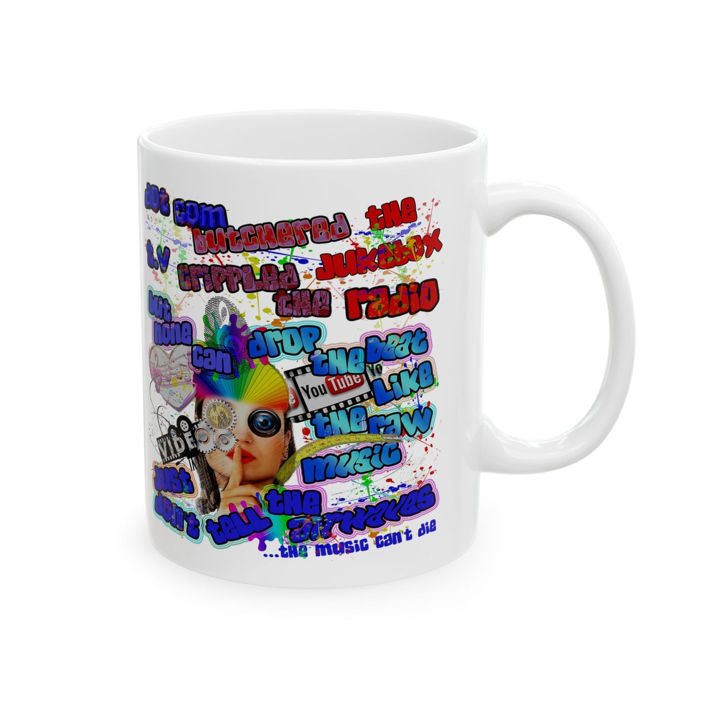 drop the beat - White Mug