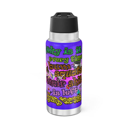 the bum's shit - Gator Tumbler, 32oz (purple-pink wave)