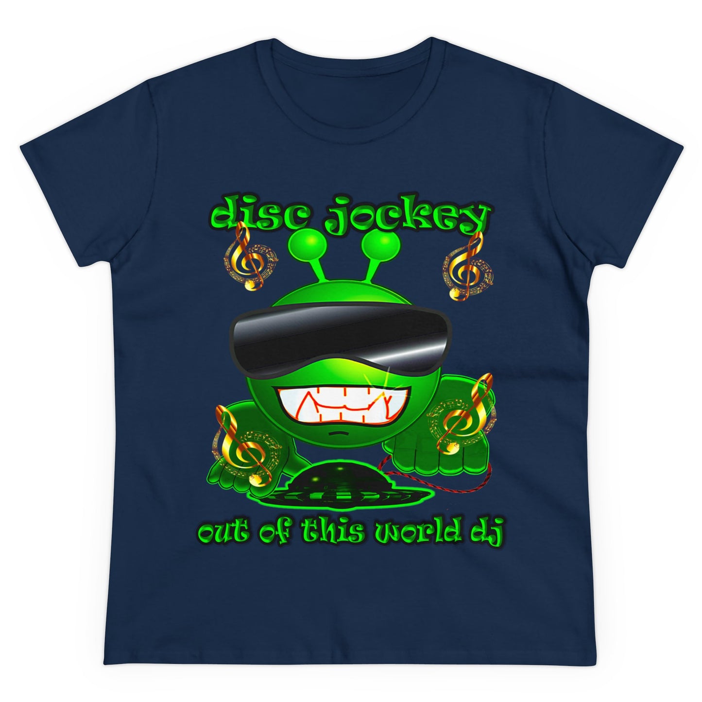 disc jockey - Women's Midweight Cotton Tee