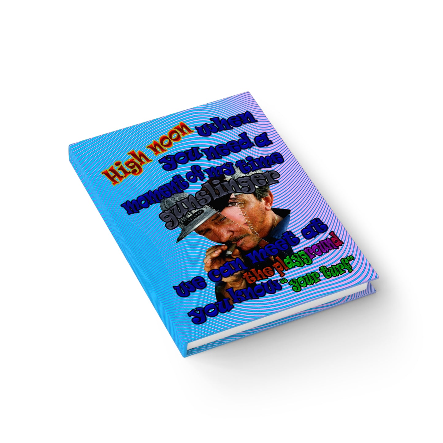 high noon - journal-blank (light blue-purple wave)