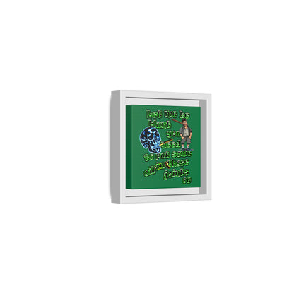 og - framed canvas art (dark green)